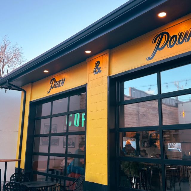 Want to grab a bite and coffee while studying? Check out @pushandpour ! With a variety of food and coffee options, you can keep your brain energized for finals!