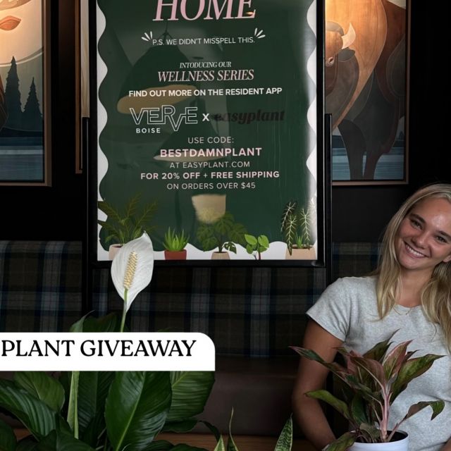 🌱 GIVEAWAY 🌱

Move in is getting closer and we can’t wait to welcome you home!!! While we count down the days we are teaming up with @easyplant to help you elevate your space, one low maintenance plant at a time! 🤩🌵🪴

Want to win your own easy plant!? Here is how to enter

🪴Follow @verveboise 
🪴Like this post
🪴Tag a friend who needs a low maintenance plant

🌵Bonus entry: Share this post to your story! 🙌

Two lucky winners will each receive 2 @easyplant plants to help make their new space feel like home!!
🏡🔑🪴

Winner will be announced Wednesday August 19th!!!🎉

#VERVEBoise #boisestate #studenthousing #apartment